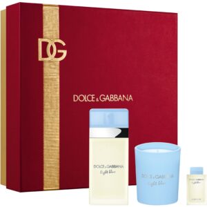 Dolce & Gabbana Gift Set Light Blue EdT + Light Blue Candle + Miniatur