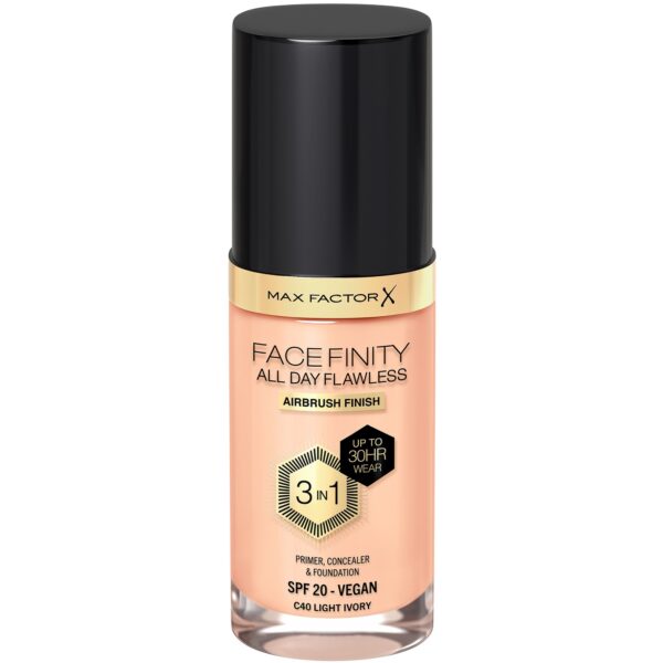 Max Factor Facefinity All Day Flawless 3 In 1 Foundation 40 Ivory