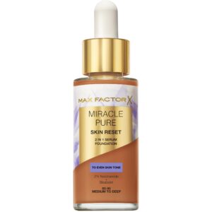 Max Factor Miracle Pure 2in1 Skin Reset Serum Foundation 85-90 Medium