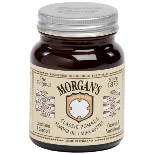 Morgan&apos;s Pomade Classic Pomade Almond Oil - Shea Butter Cream Label