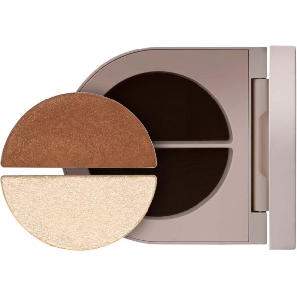 Rose Inc Satin & Shimmer Duet Eyeshadow Satin Cocoa/White Gold Shimmer