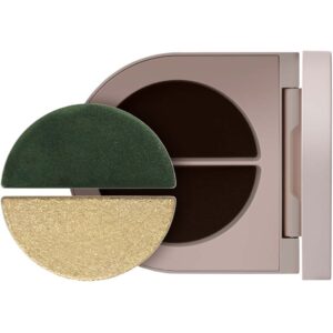 Rose Inc Satin & Shimmer Duet Eyeshadow Satin Olive/Khaki Shimmer