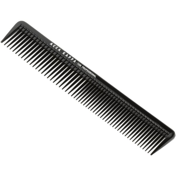 Acca Kappa Professional Fine Coarse Trimmning Comb 7258 Black