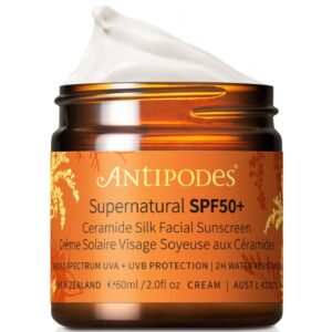 Antipodes Supernatural SPF50 Ceramide Silk Facial Sunscreen 60 ml