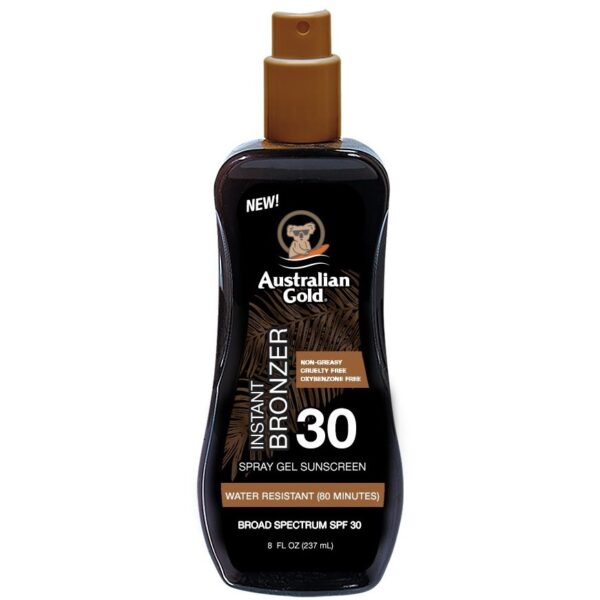 Australian Gold SPF30 Spray Gel With Bronzer 237 ml