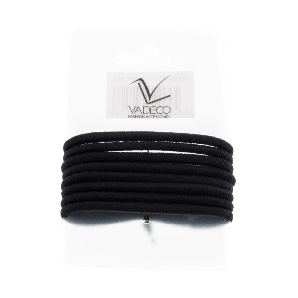 Avalea thick hair ties 8 pcs no metal 4mm black