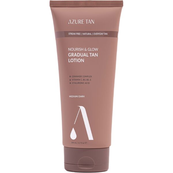 Azure Tan Nourish & Glow Gradual Tan Lotion Medium/ Dark