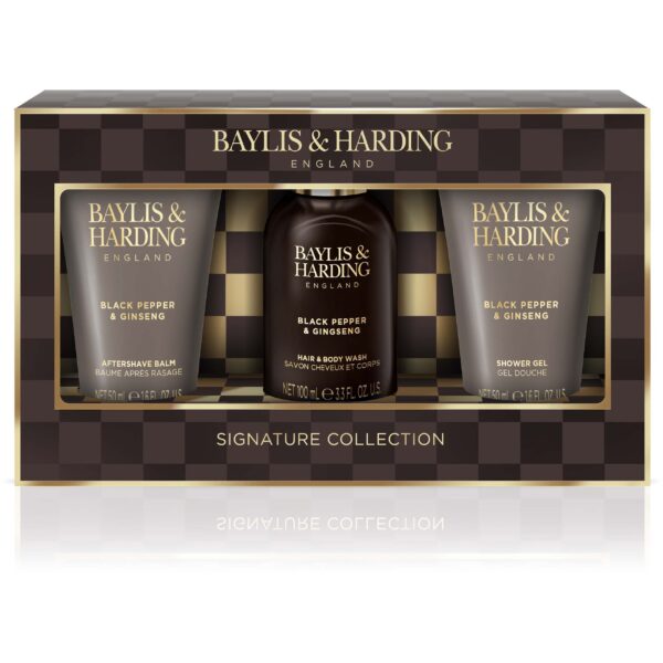 Baylis & Harding Men`s Black Pepper & GinsengTravel Trio Gift Set