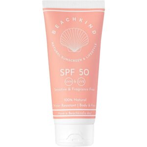 Beachkind Natural sunscreen sensitive fragrance free SPF50 100 ml