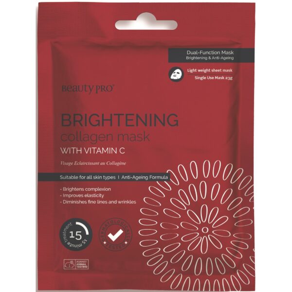 Beauty PRO Brightening Collagen Mask With Vitamin-C