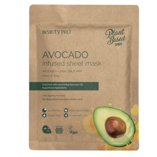 Beauty PRO Plant Based Avocado Infused Sheet Mask