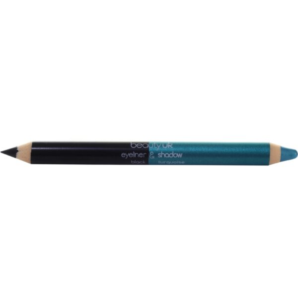 BEAUTY UK Double Ended Pencil (Jumbo) black/ turquoise