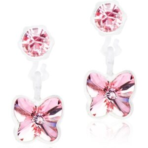 Blomdahl Medical Plastic  Pendant Butterfly 4/5mm Light Rose