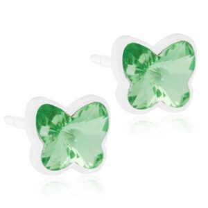 Blomdahl Medical Plastic  Butterfly 5mm Peridot