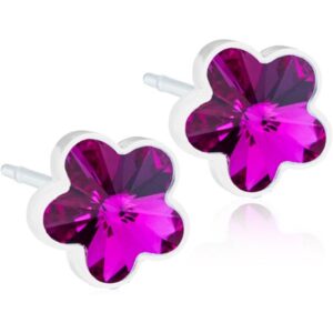 Blomdahl Medical Plastic  Flower 6mm Fuchsia