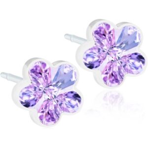 Blomdahl Medical Plastic  Flower 6mm Violett