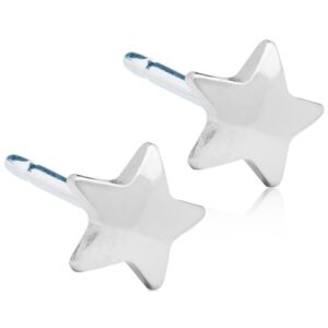 Blomdahl Silver Titanium Star 8 mm