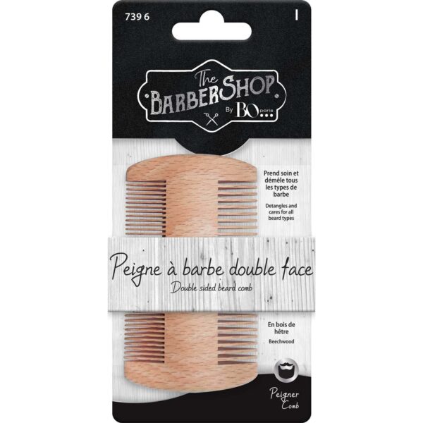 B&O Paris Double-sided Wooden Beard Comb