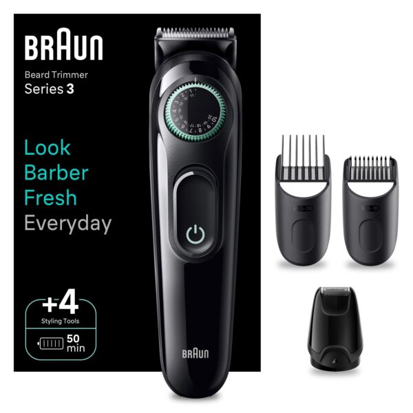 Braun Beard Trimmer Series 3 BT3421 Trimmer For Men With 59