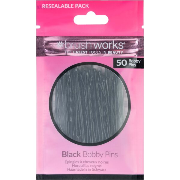 Brushworks Black Bobby Pins