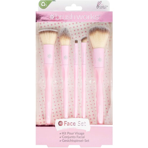 Brushworks HD Complete Face Set - 5 Brush Set