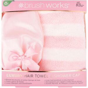 Brushworks Luxury Hair Towel & Shower Cap