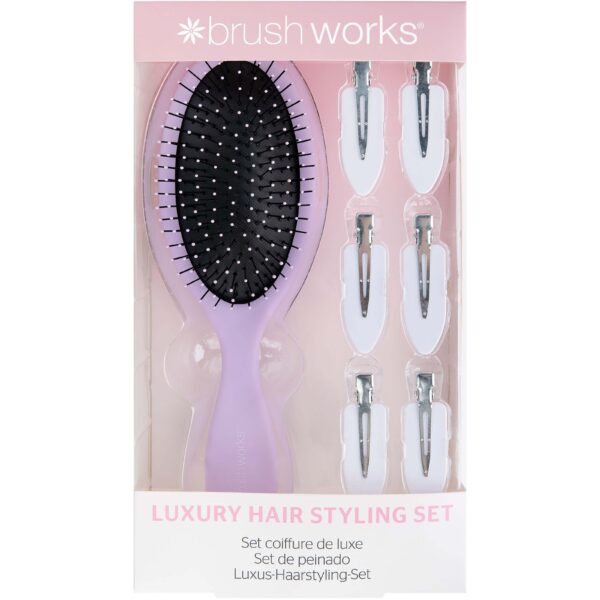 Brushworks Luxury Purple Hair Styling Set