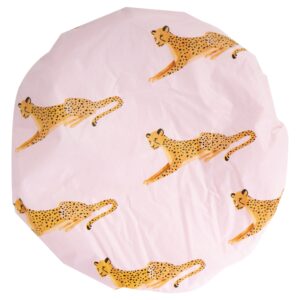 Brushworks Reversible Shower Cap Leopard Pattern