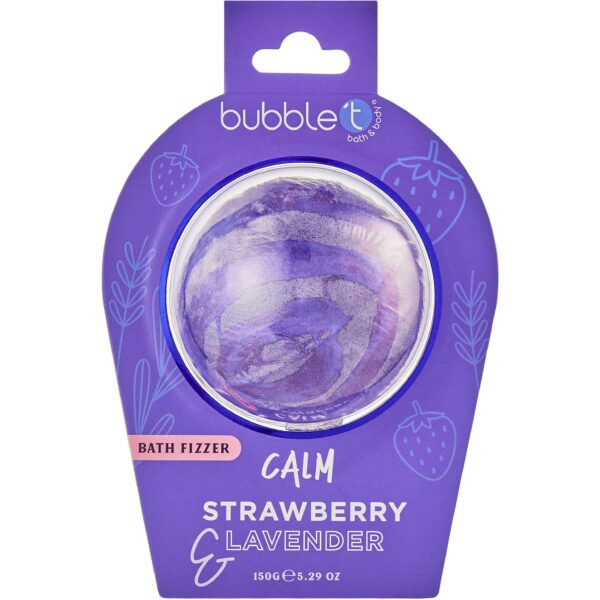 BubbleT Bath Fizzer Calm Strawberry & Lavender