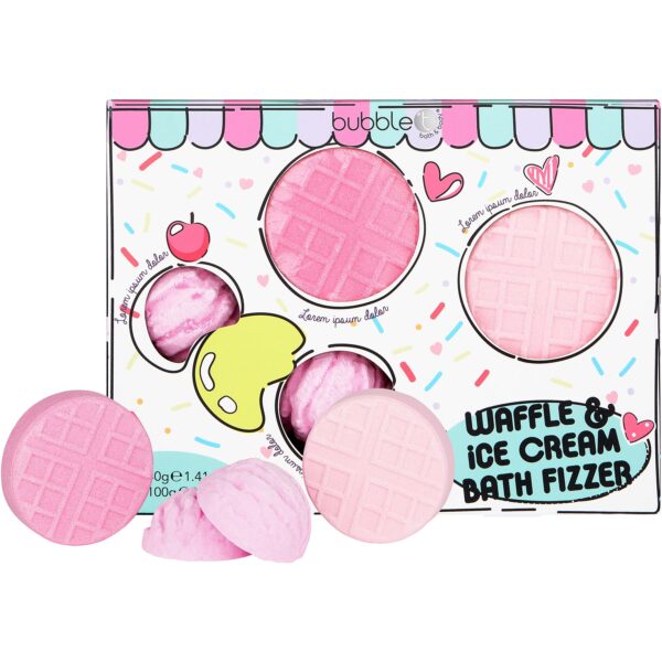 BubbleT Cartoon Waffle Bath Fizzer Set