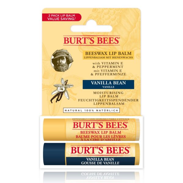 Burt´s Bees Lip Balm Duo Beeswax & Vanilla Bean