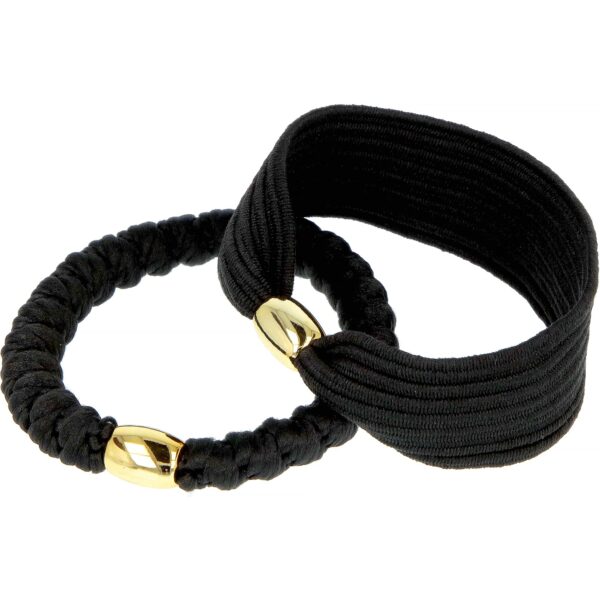 By Lyko Hair Ties Twisted & Fla Black