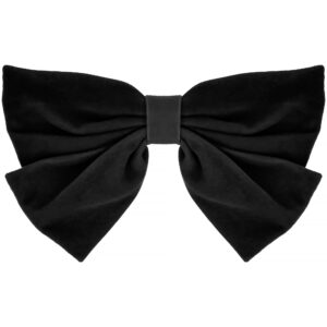 By Lyko Velvet Bow Hairclip Midnight Black