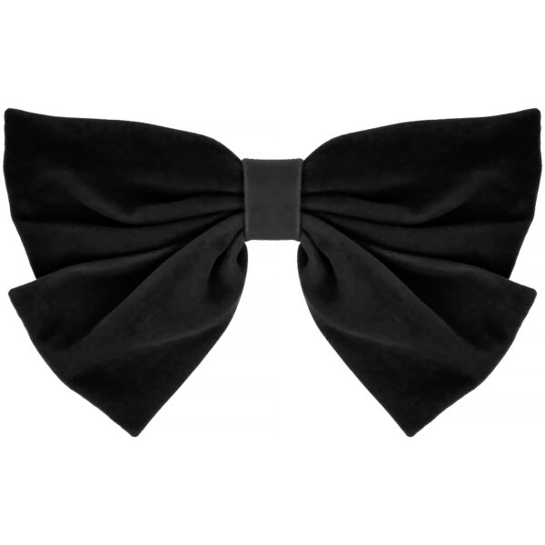 By Lyko Velvet Bow Hairclip Midnight Black