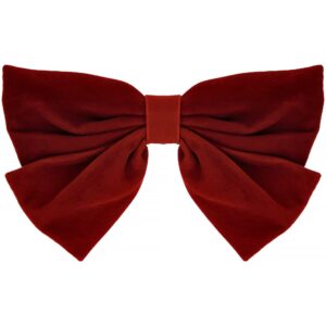 By Lyko Velvet Bow Hairclip Ruby Red