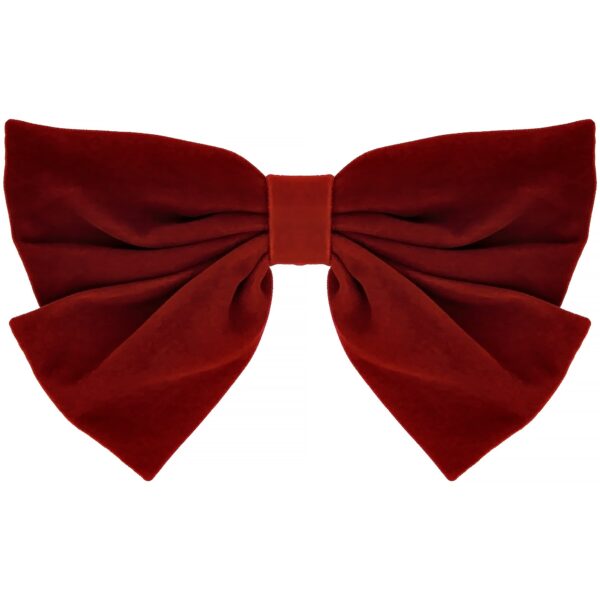 By Lyko Velvet Bow Hairclip Ruby Red