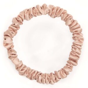 ByBarb Silk Hair Tie Thin Pink 1-p