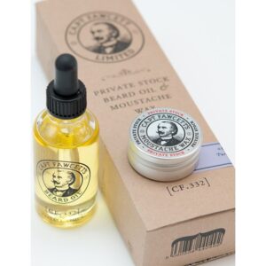 Captain Fawcett Private Stock Beard Oil & Moustache Wax Gift Box