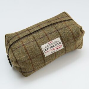 Captain Fawcett Tweed Wash Bag