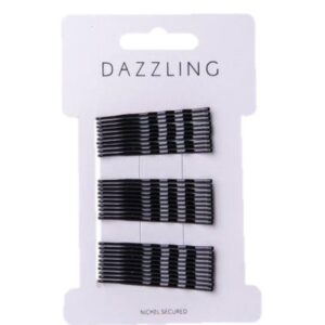 Dazzling Hår 30-pack Bobbypins svarta