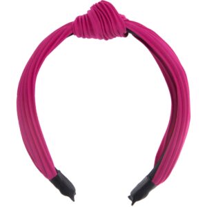 Dazzling Head Band Knot Shocking Pink