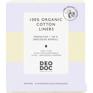 DeoDoc Liners Organic Cotton Individually Wrapped 24 stk