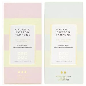 DeoDoc Organic Cotton Tampons Super & Regular