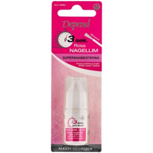 Depend 3 Sec. Pink Nail Glue With Brush