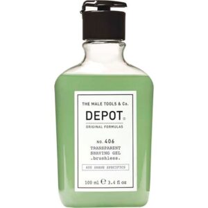 DEPOT MALE TOOLS No. 406 Transparent Shaving Gel Brushless  100 ml