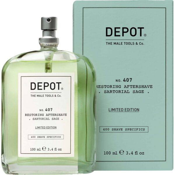 DEPOT MALE TOOLS No. 407 Restoring Aftershave Sartorial Sage  100 ml