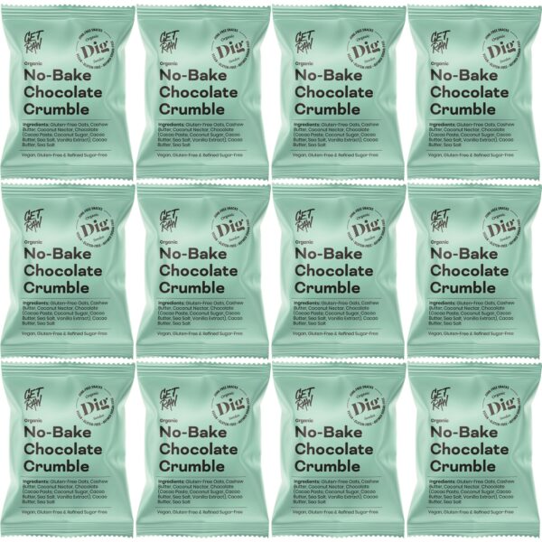 Dig GET RAW Organic No-Bake Chocolate Crumble 12 x 35g