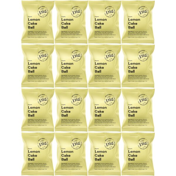 Dig Organic Lemon Cake Ball 16 x 25g