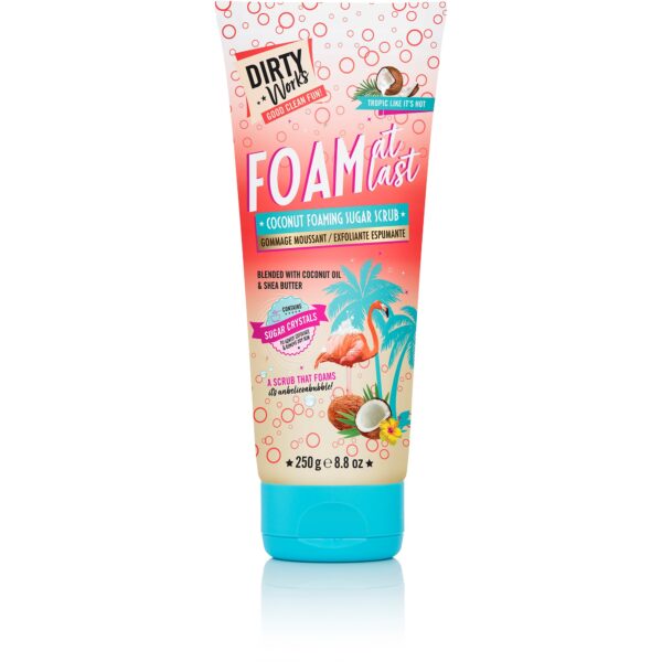 Dirty Works Foam At Last Coconut Foaming Sugar Scrub 250 g