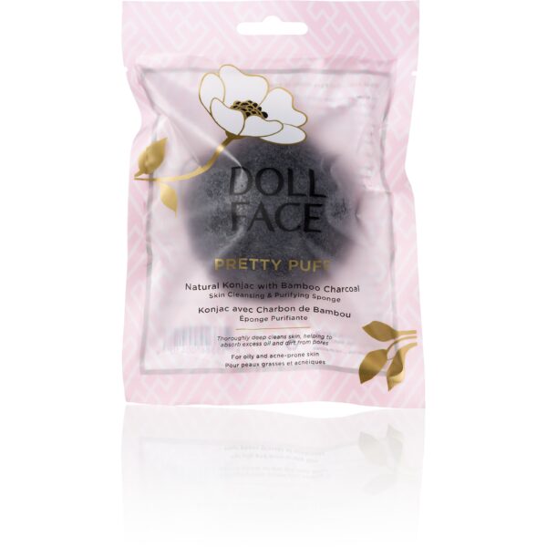 Doll Face Pretty Puff Bamboo Charcoal Clarifying Sponge